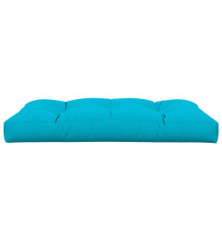 Coussin de palette turquoise 120x80x12 cm tissu