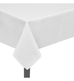 Nappes de table 5 pcs Blanc 130x130 cm