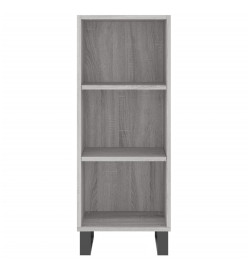 Buffet haut Sonoma gris 34,5x34x180 cm Bois d'ingénierie