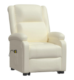 Fauteuil de massage Crème Similicuir