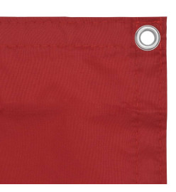 Écran de balcon Rouge 90x400 cm Tissu Oxford