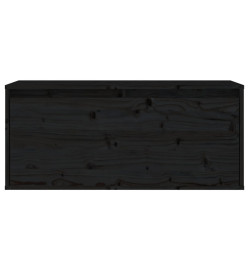 Armoire murale Noir 80x30x35 cm Bois de pin massif