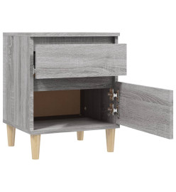 Tables de chevet 2 pcs Sonoma gris 40x35x50 cm