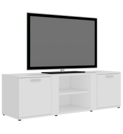 Meuble TV Blanc 120x34x37 cm Aggloméré