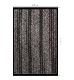 Paillasson rayé Beige 80x120 cm