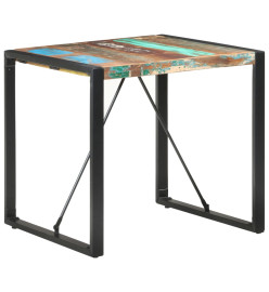 Table de salle à manger 80x80x75 cm Bois de récupération massif