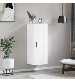 Armoire murale blanc brillant 34,5x34x90 cm bois d'ingénierie