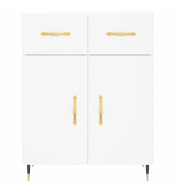 Buffet blanc 69,5x34x90 cm bois d'ingénierie