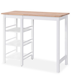 Ensemble de bar 3 pcs MDF Blanc