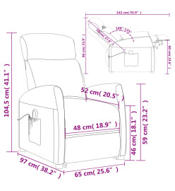 Fauteuil Taupe Tissu
