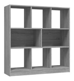 Bibliothèque Sonoma gris 97,5x29,5x100 cm Bois d'ingénierie