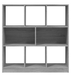 Bibliothèque Sonoma gris 97,5x29,5x100 cm Bois d'ingénierie