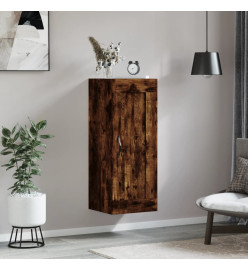 Armoire murale chêne fumé 34,5x34x90 cm bois d'ingénierie