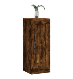 Armoire murale chêne fumé 34,5x34x90 cm bois d'ingénierie