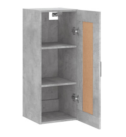 Armoire murale gris béton 34,5x34x90 cm bois d'ingénierie