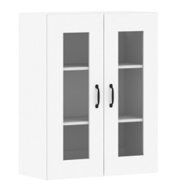 Armoires murales 2 pcs blanc bois d'ingénierie