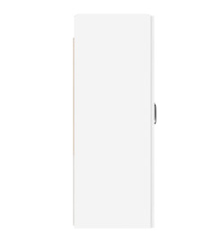 Armoires murales 2 pcs blanc bois d'ingénierie