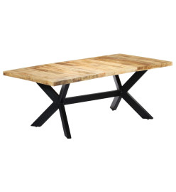 Table de salle à manger 200x100x75 cm Bois de manguier solide