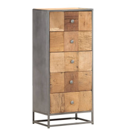 Armoire à tiroirs 45 x 30 x 100 cm Bois de récupération massif