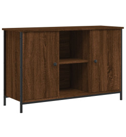 Meuble TV chêne marron 100x35x65 cm bois d'ingénierie