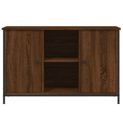 Meuble TV chêne marron 100x35x65 cm bois d'ingénierie