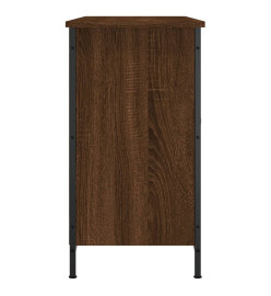 Meuble TV chêne marron 100x35x65 cm bois d'ingénierie