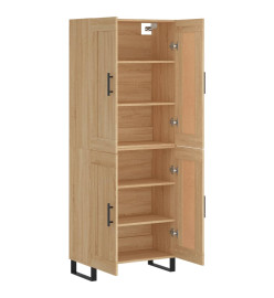 Buffet haut Chêne sonoma 69,5x34x180 cm Bois d'ingénierie