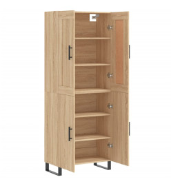 Buffet haut Chêne sonoma 69,5x34x180 cm Bois d'ingénierie