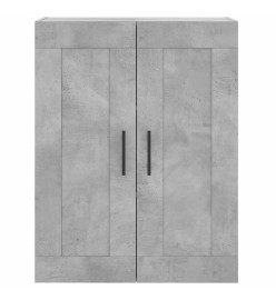 Armoire murale gris béton 69,5x34x90 cm bois d'ingénierie