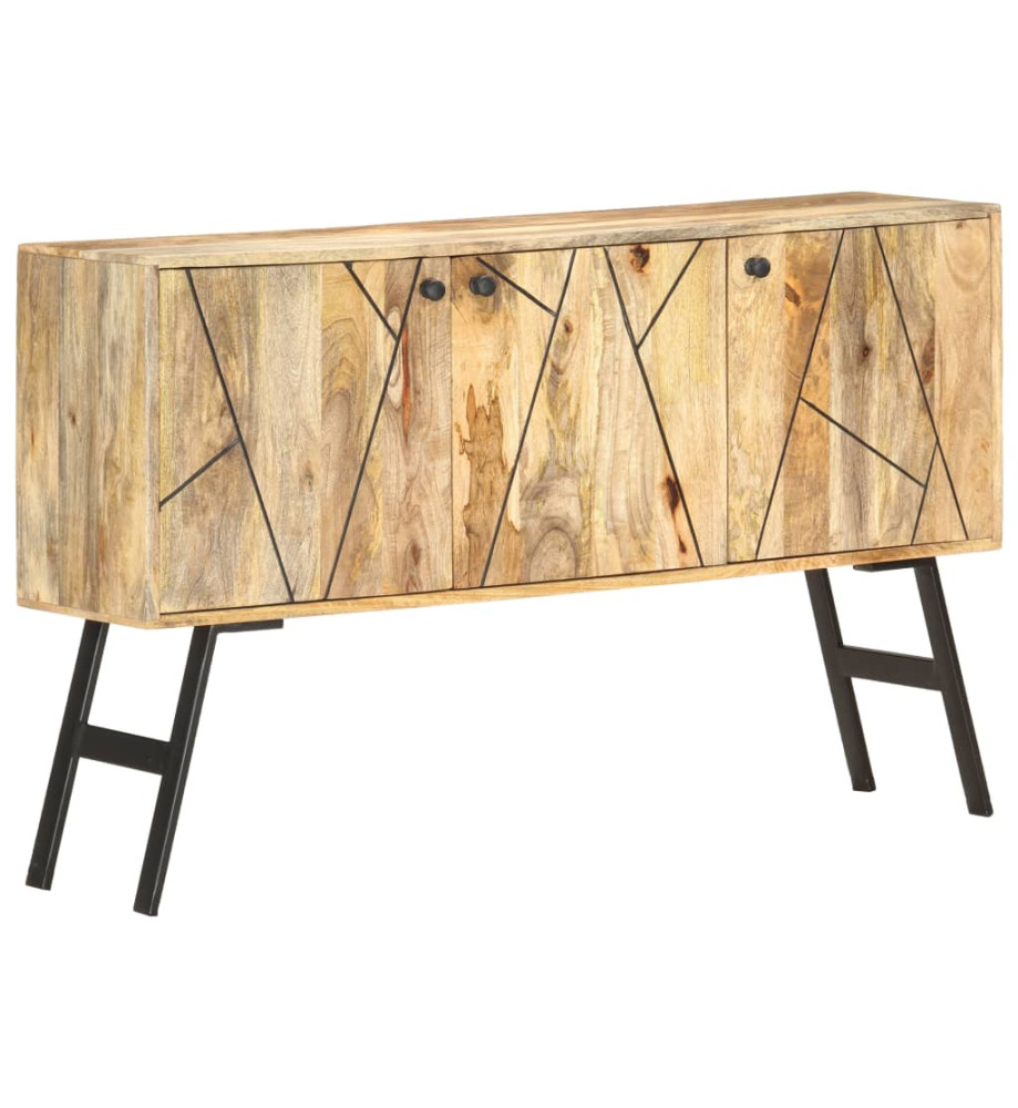 Buffet 118x30x75 cm Bois de manguier massif