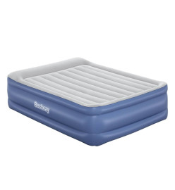 Bestway Matelas pneumatique Tritech 2 places 203x152x56cm bleu et gris