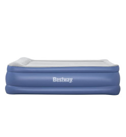 Bestway Matelas pneumatique Tritech 2 places 203x152x56cm bleu et gris