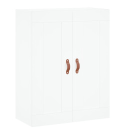 Armoires murales 2 pcs blanc bois d'ingénierie