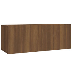 Ensemble de meubles TV 2 pcs Chêne marron Bois d'ingénierie