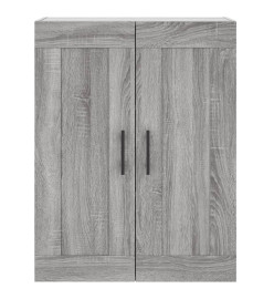 Buffet haut Sonoma gris 69,5x34x180 cm Bois d'ingénierie