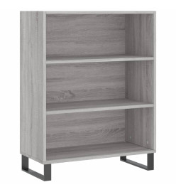 Buffet haut Sonoma gris 69,5x34x180 cm Bois d'ingénierie