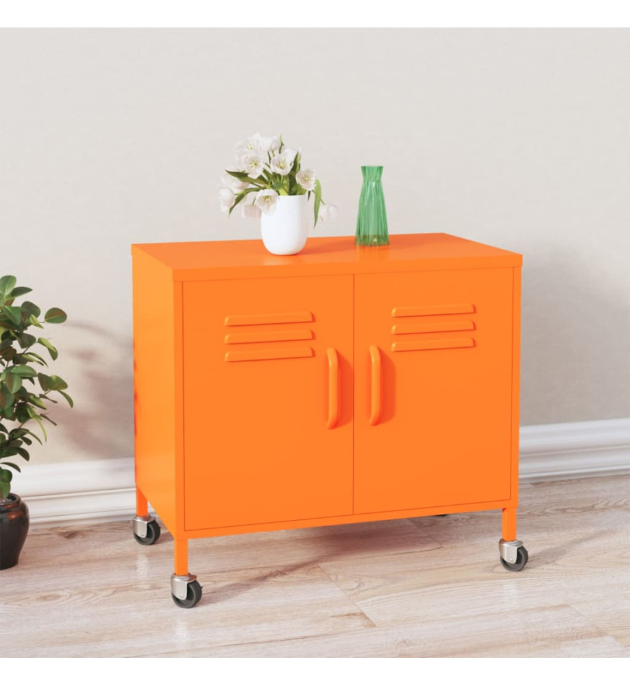 Armoire de rangement Orange 60x35x56 cm Acier