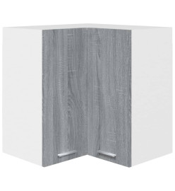 Armoire d'angle suspendue Sonoma gris 57x57x60 cm