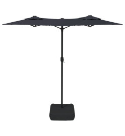 Parasol à double tête noir 316x240 cm