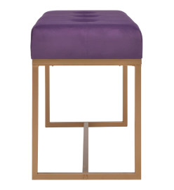 Banc 80 cm Violet Velours