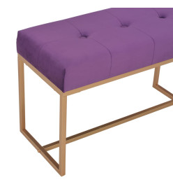 Banc 80 cm Violet Velours