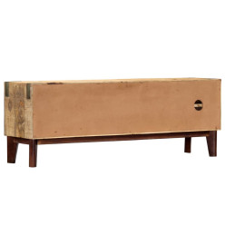 Meuble TV 130x30x46 cm Bois massif de manguier brut