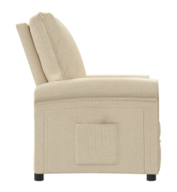 Fauteuil inclinable Crème Tissu