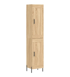 Buffet haut Chêne sonoma 34,5x34x180 cm Bois d'ingénierie