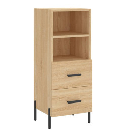 Buffet haut Chêne sonoma 34,5x34x180 cm Bois d'ingénierie