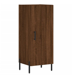 Buffet haut Chêne marron 34,5x34x180 cm Bois d'ingénierie