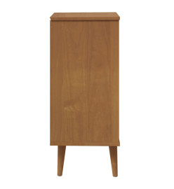 Commode MOLDE Marron 40x35x82 cm Bois de pin massif