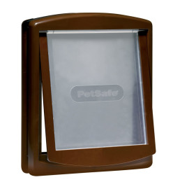 PetSafe Porte à 2 voies pour chiens 775 Large 35,6 x 30,5 cm Marron 5024