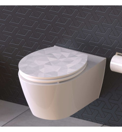 SCHÜTTE Siège de toilette avec fermeture en douceur DIAMOND MDF