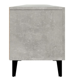 Meuble TV gris béton 180x31,5x40 cm bois d'ingénierie